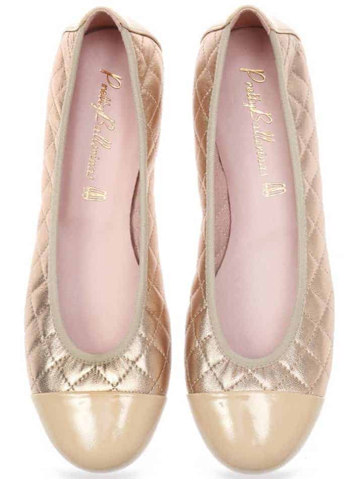 Gold Quilt ballerinas