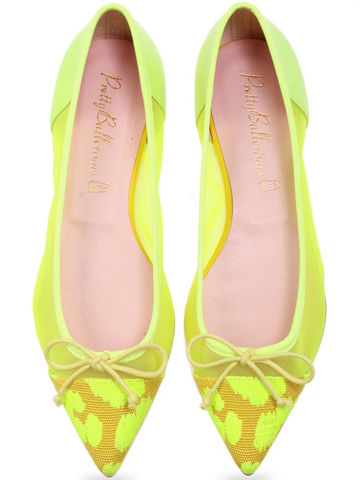 Emeryha|צהוב|נעלי בובה|נעלי בלרינה|נעליים שטוחות|נעליים נוחות|ballerinas