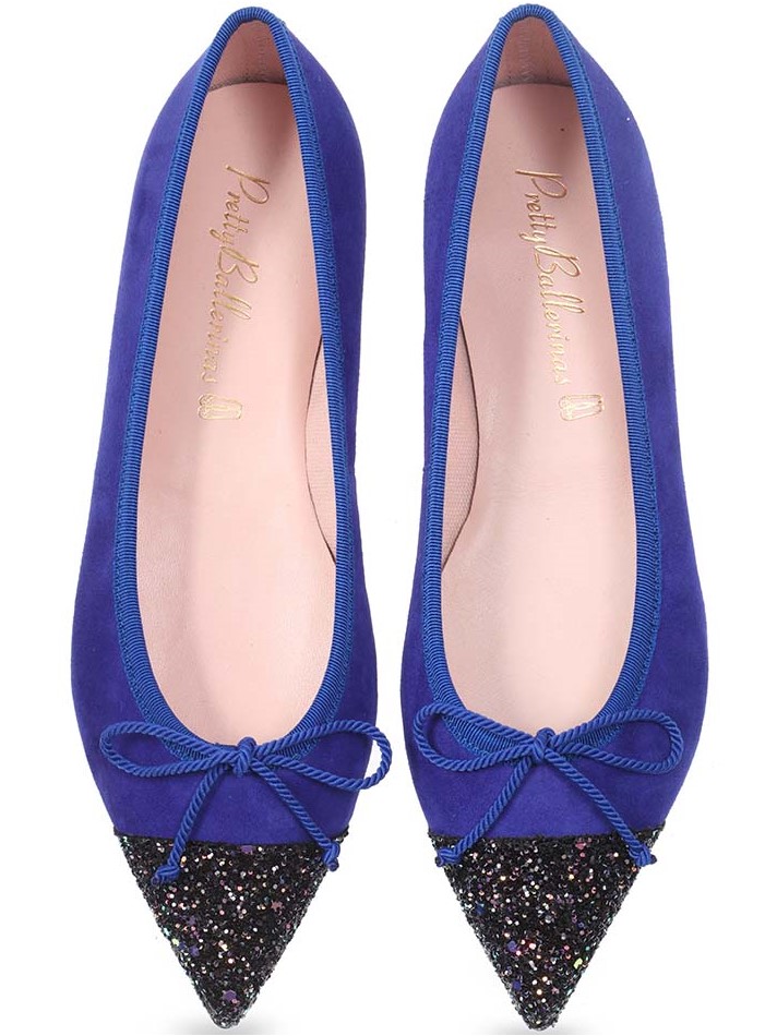 Violet|שחור|סגול|כחול|נעלי בובה|נעלי בלרינה|נעליים שטוחות|נעליים נוחות|ballerinas
