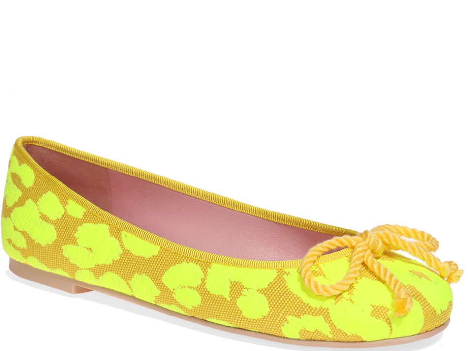 Jayden|צהוב|נעלי בובה|נעלי בלרינה|נעליים שטוחות|נעליים נוחות|ballerinas