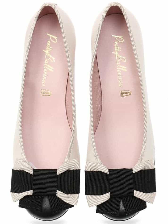 Delice Bow|שחור|לבן|ניוד|עקב|נעלי עקב|Heels