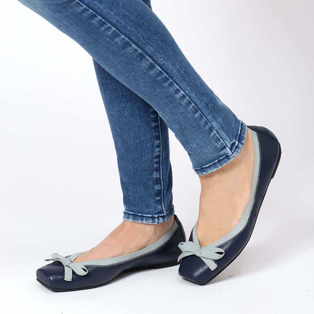 Classic Blue Point|כחול|נעלי בובה|נעלי בלרינה|נעליים שטוחות|נעליים נוחות|ballerinas